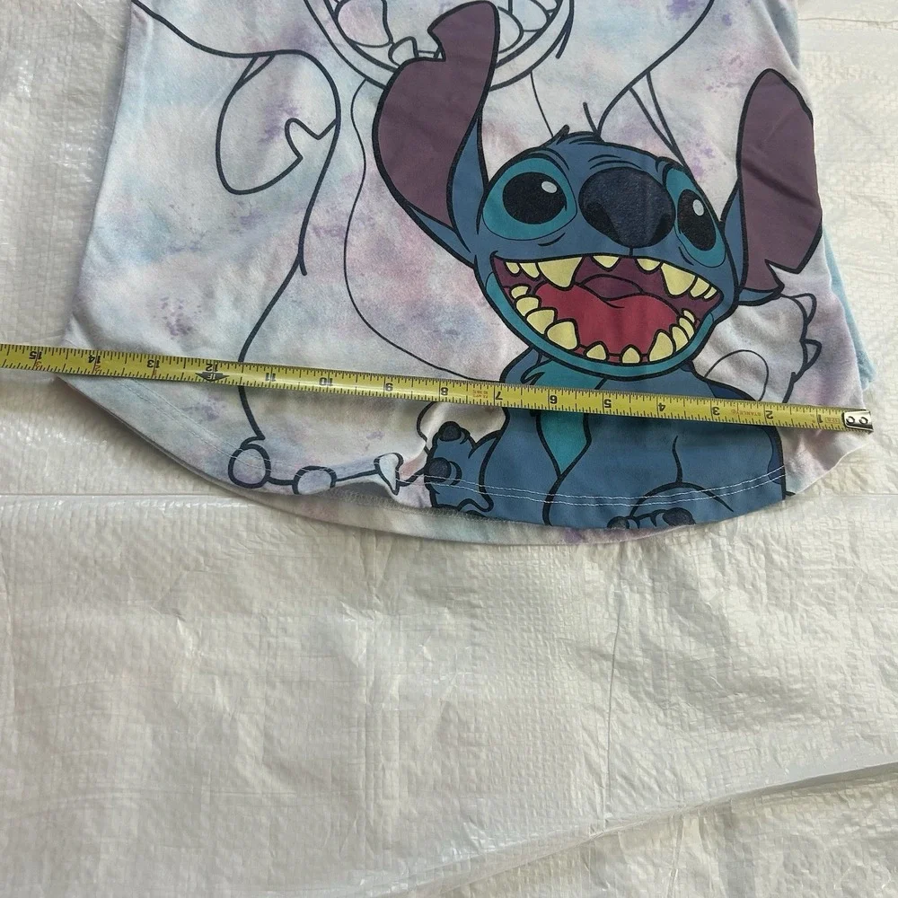 Girl's Disney Stitch Graphic Tee 2-Pack Tie-Dye Short Sleeve Shirts Size M